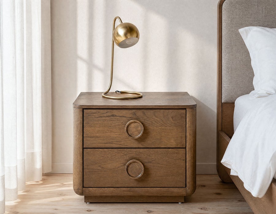 TAVEN table de chevet rustique moderne undefined