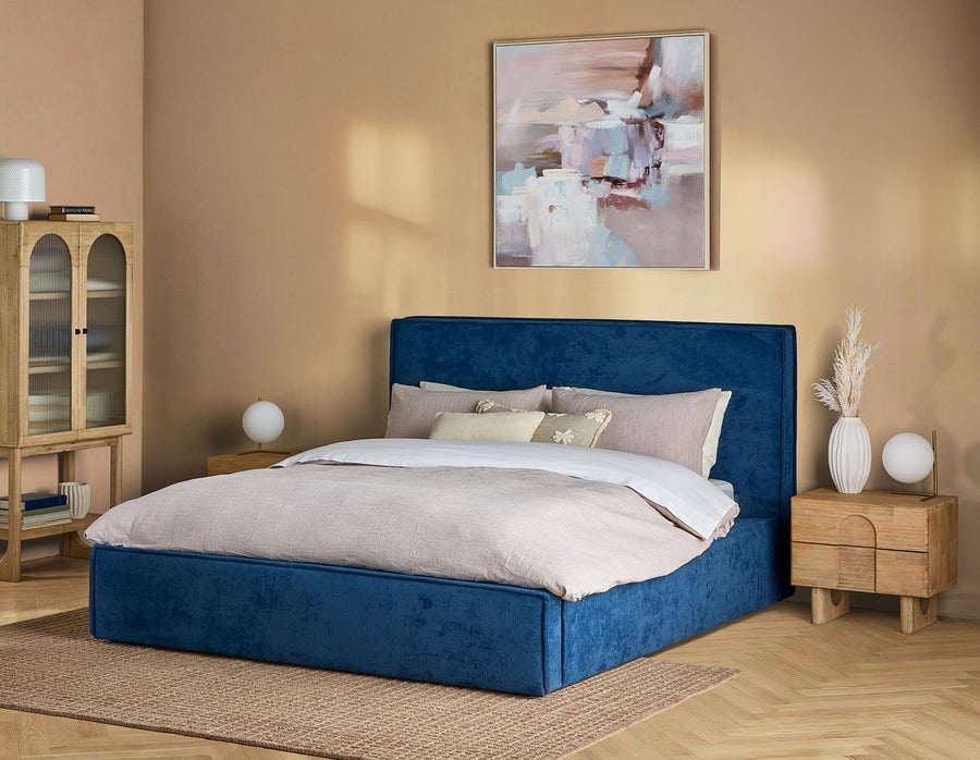 SORGUE grand lit rembourré avec rangement undefined
