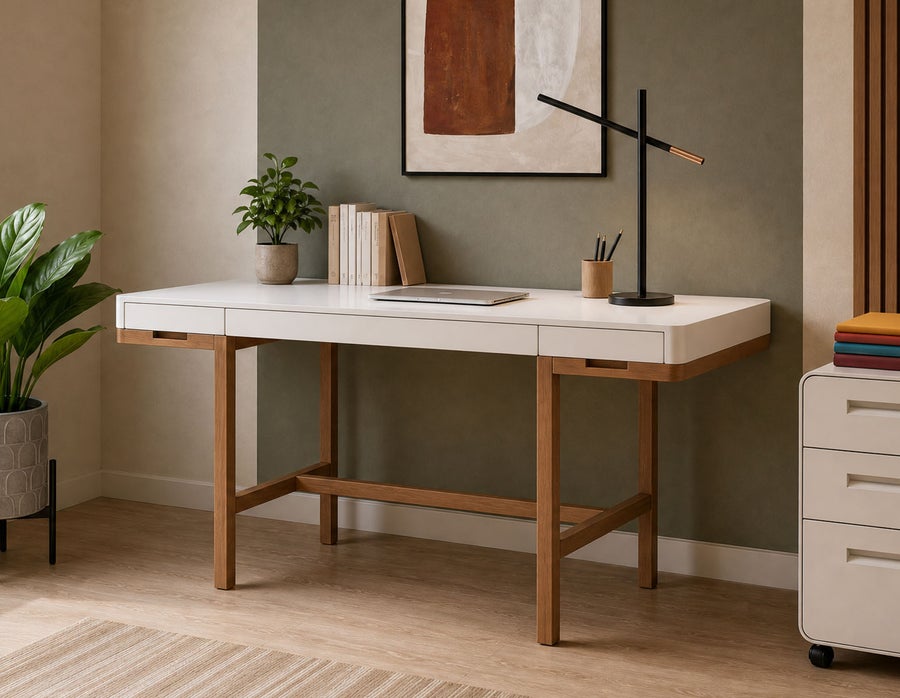 ADEL bureau en bois de frêne 166 cm undefined
