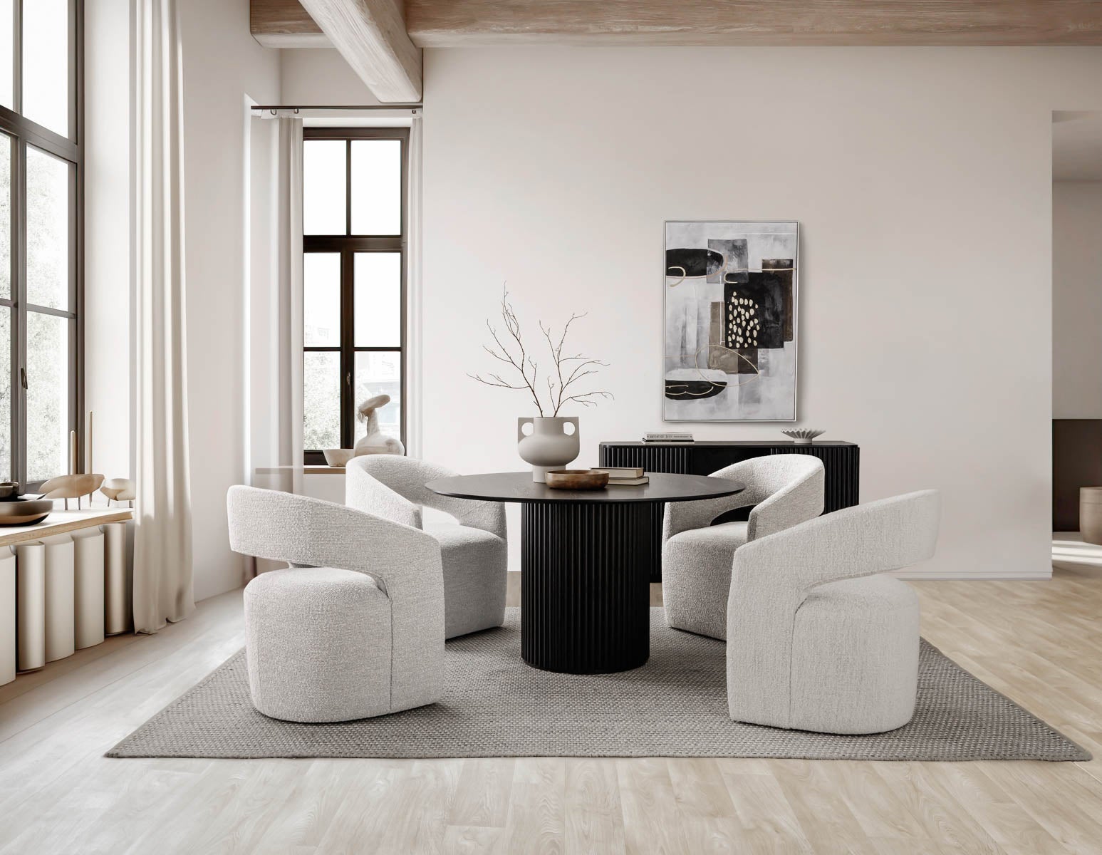 RHODES table de salle à manger ronde 135cm undefined