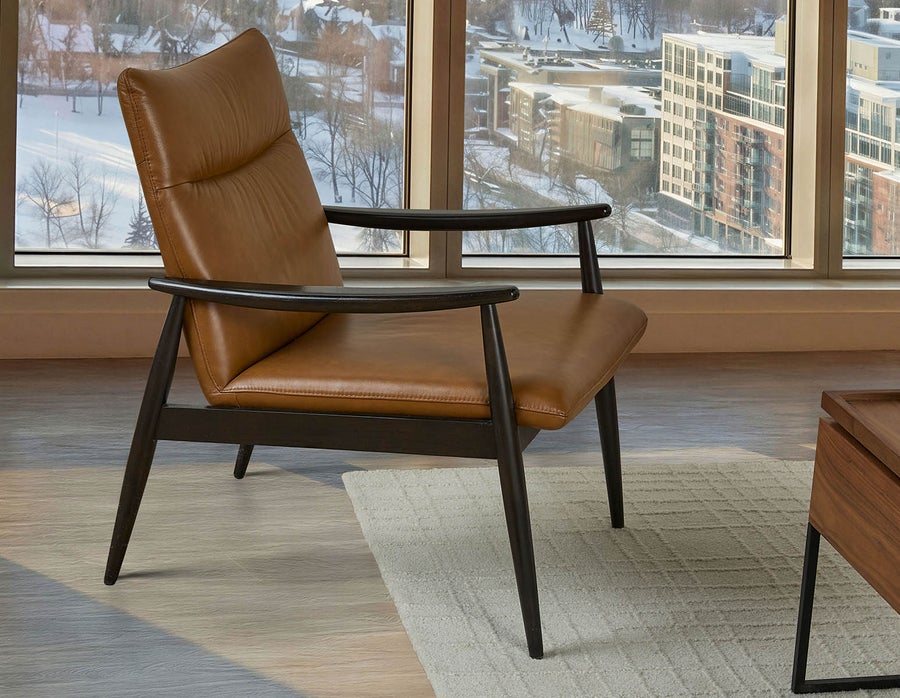LATONA fauteuil du milieu du siècle moderne 100% cuir undefined