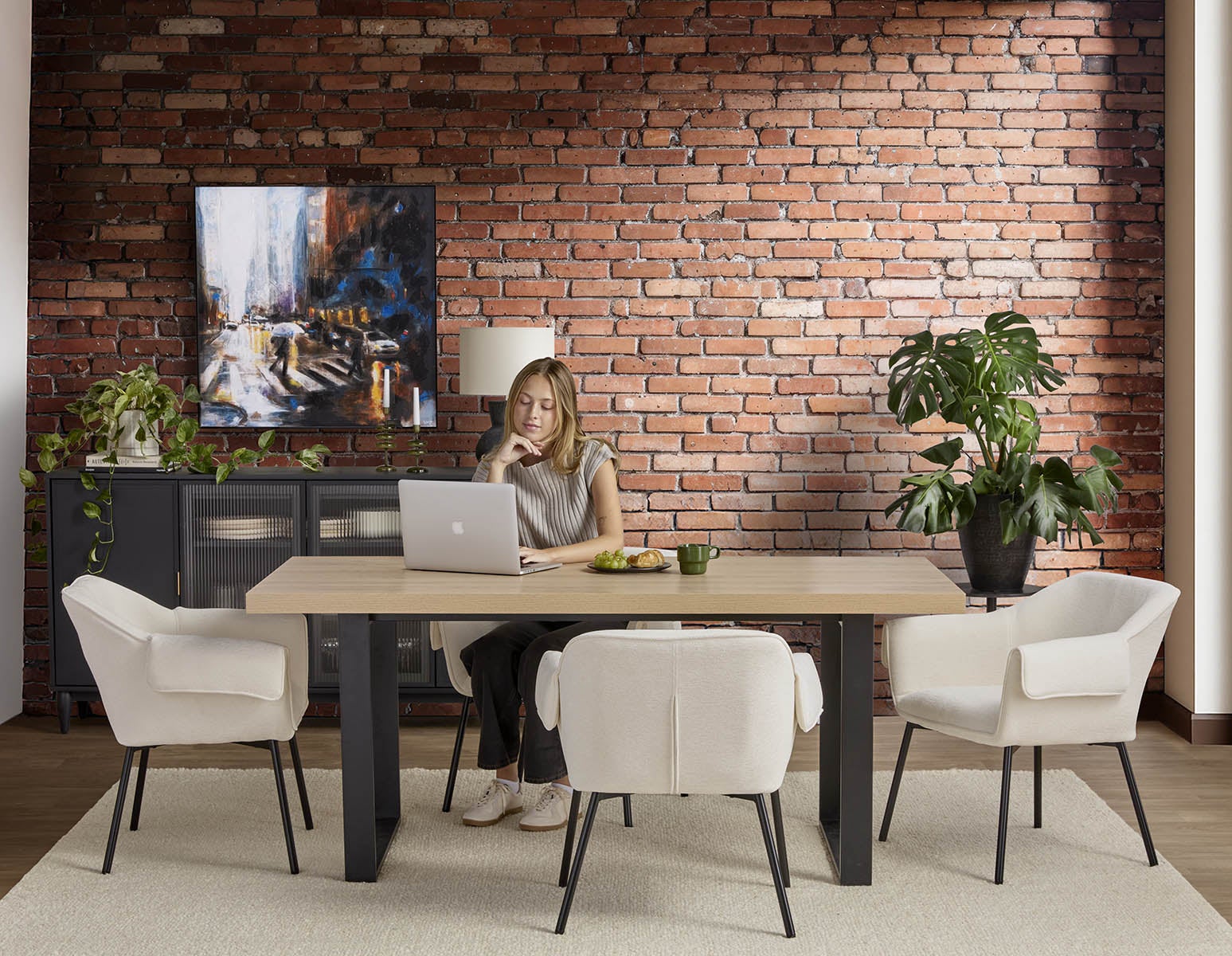 KIERA table de salle à manger moderne 180cm undefined