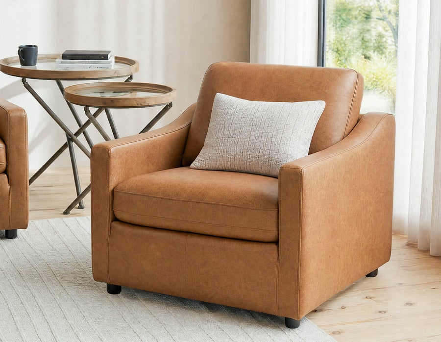LIMA fauteuil moderne 100% cuir undefined