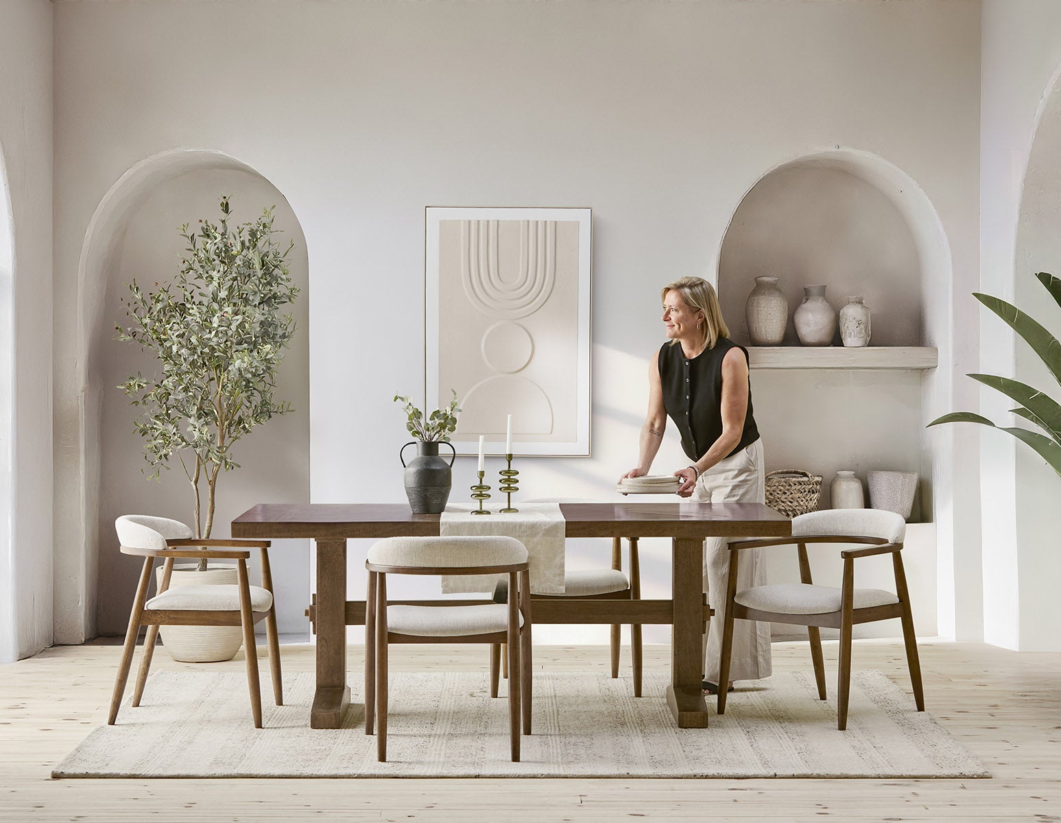 CELIO table de salle à manger rustique 200 cm undefined