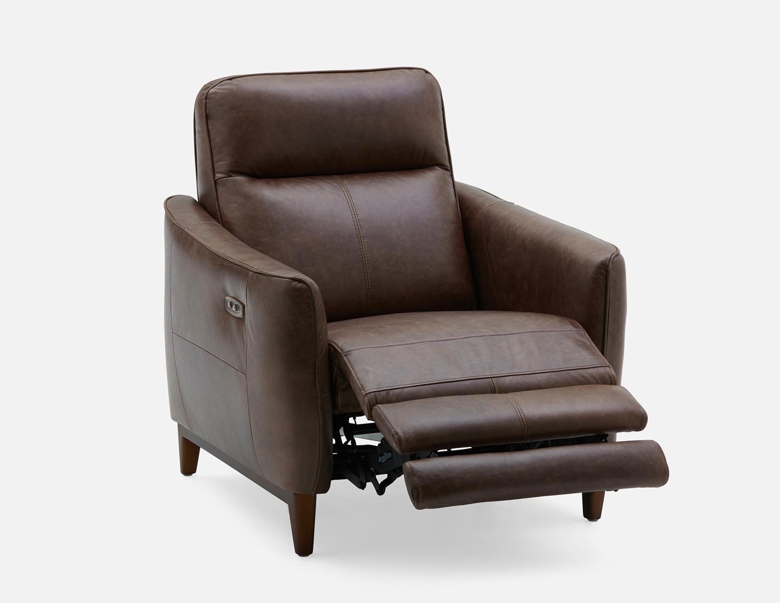 PALMER fauteuil contemporain moderne inclinable 100% cuir avec commande électrique undefined