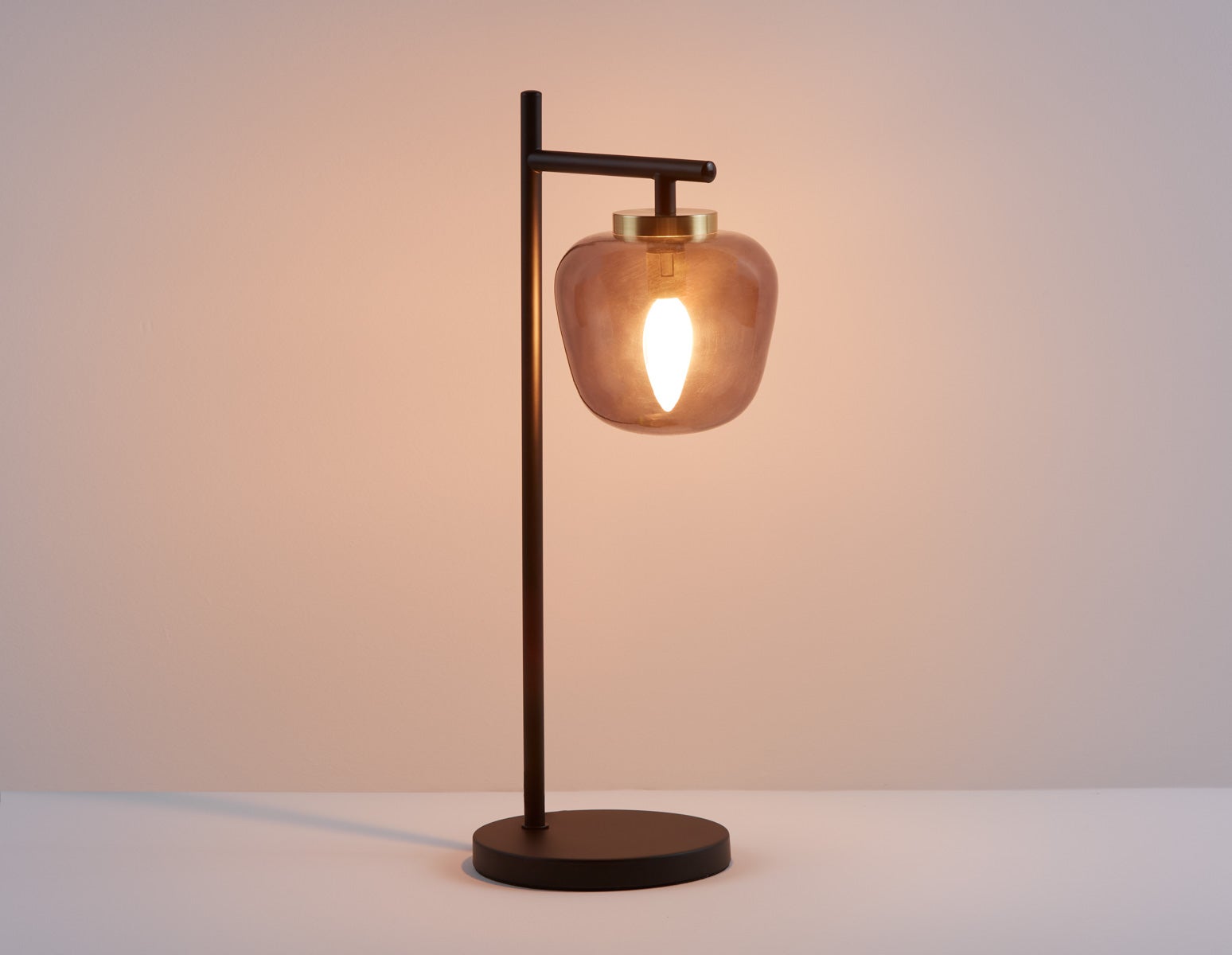 ILLUMI lampe de table 53cm moderne en verre sculpturale sur tige undefined