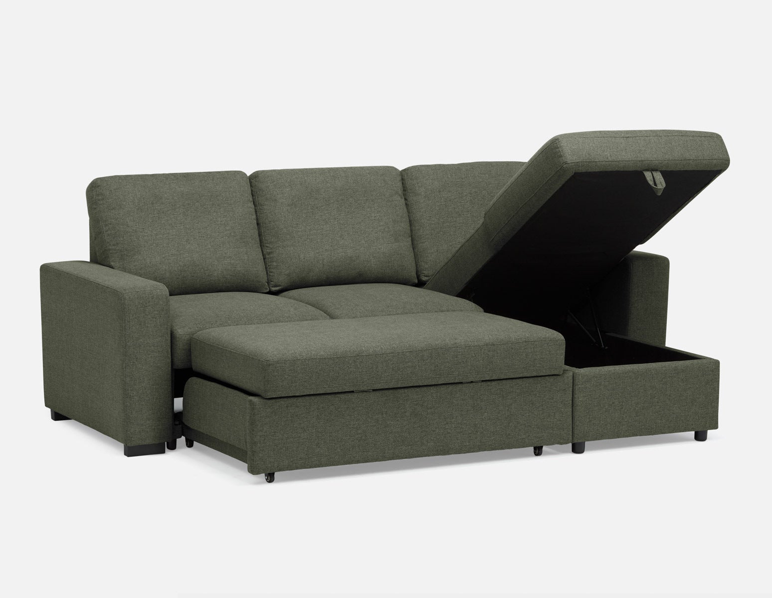 MARNIE canapé-lit d'angle interchangeable contemporain avec rangement undefined