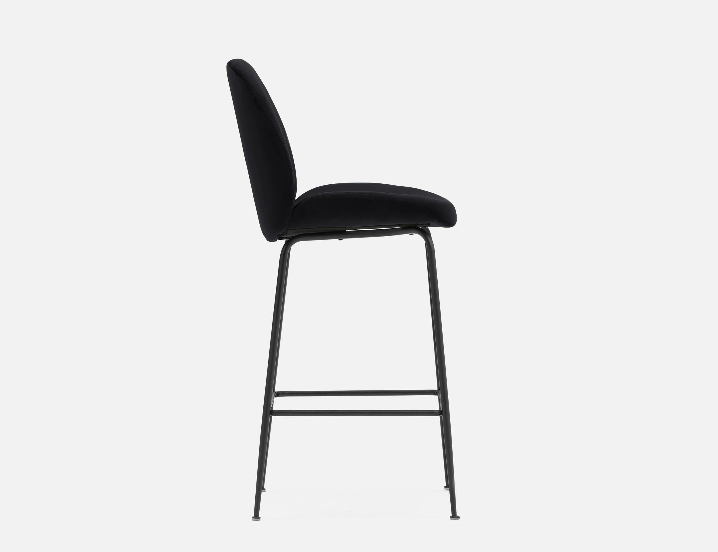 JUDITH tabouret de bar en velours avec dossier 78 cm undefined