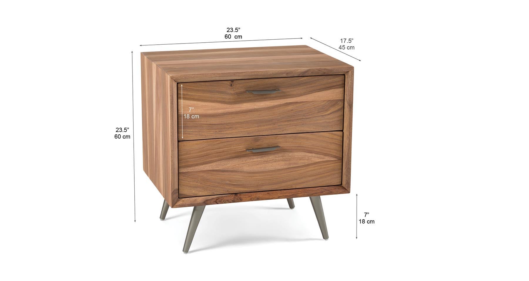 JENSON table de chevet en bois de rose undefined