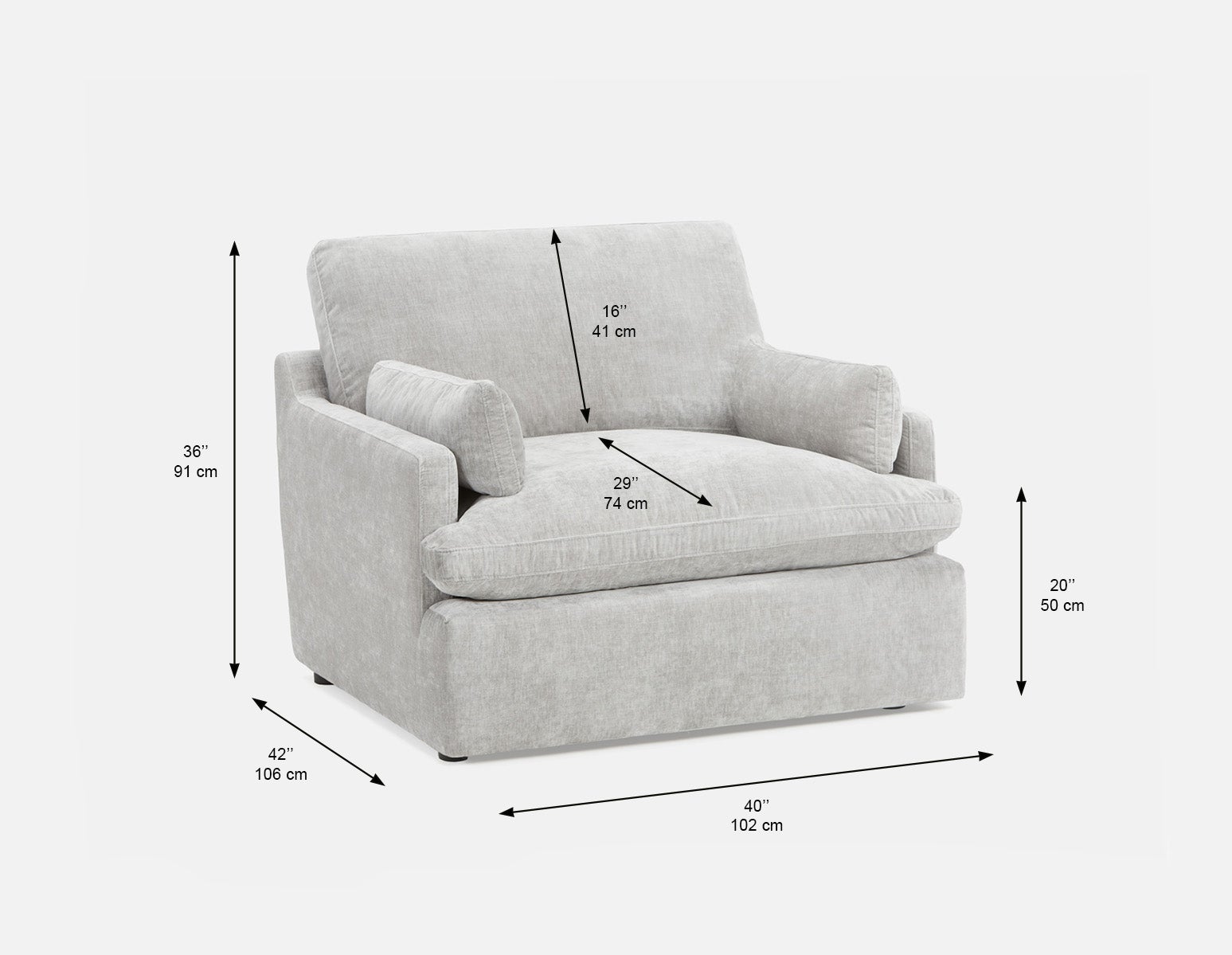 CHABLIS fauteuil 40" confort supérieur undefined