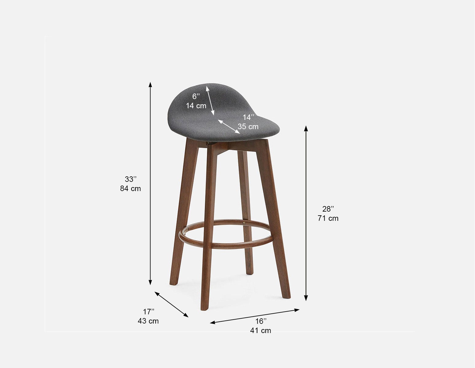 STAFFAN tabouret de bar 71cm undefined