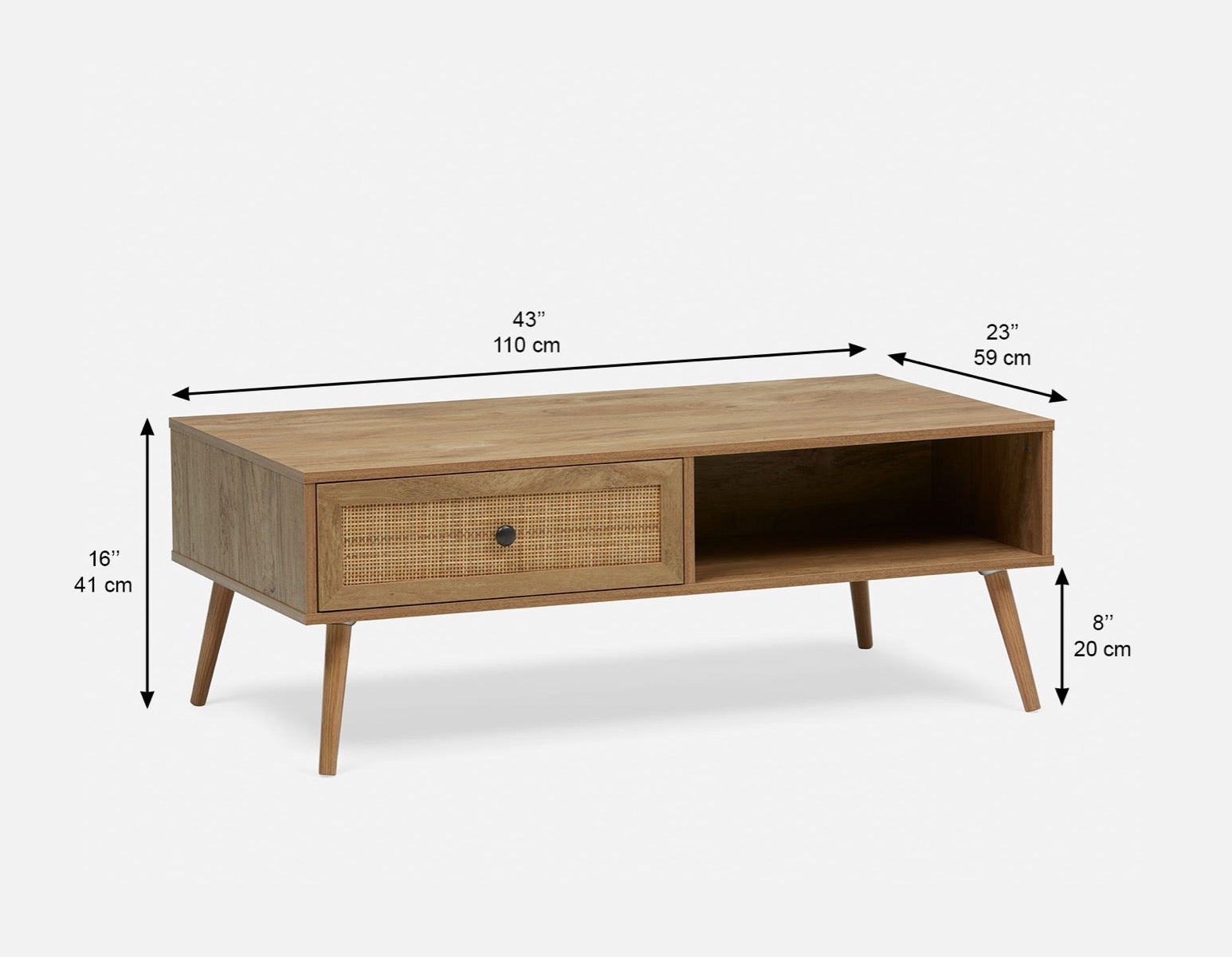 JETT table basse avec rangement 110 cm undefined