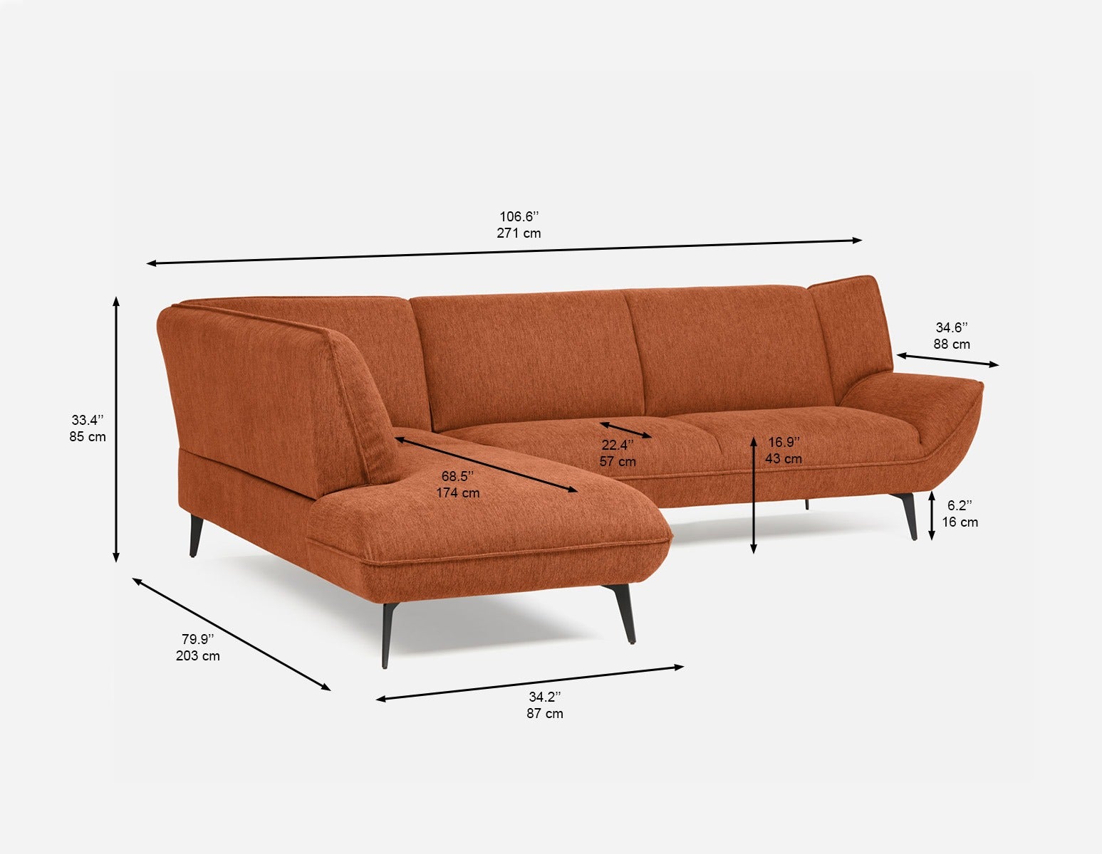 MARJORIE canapé d’angle contemporain moderne undefined