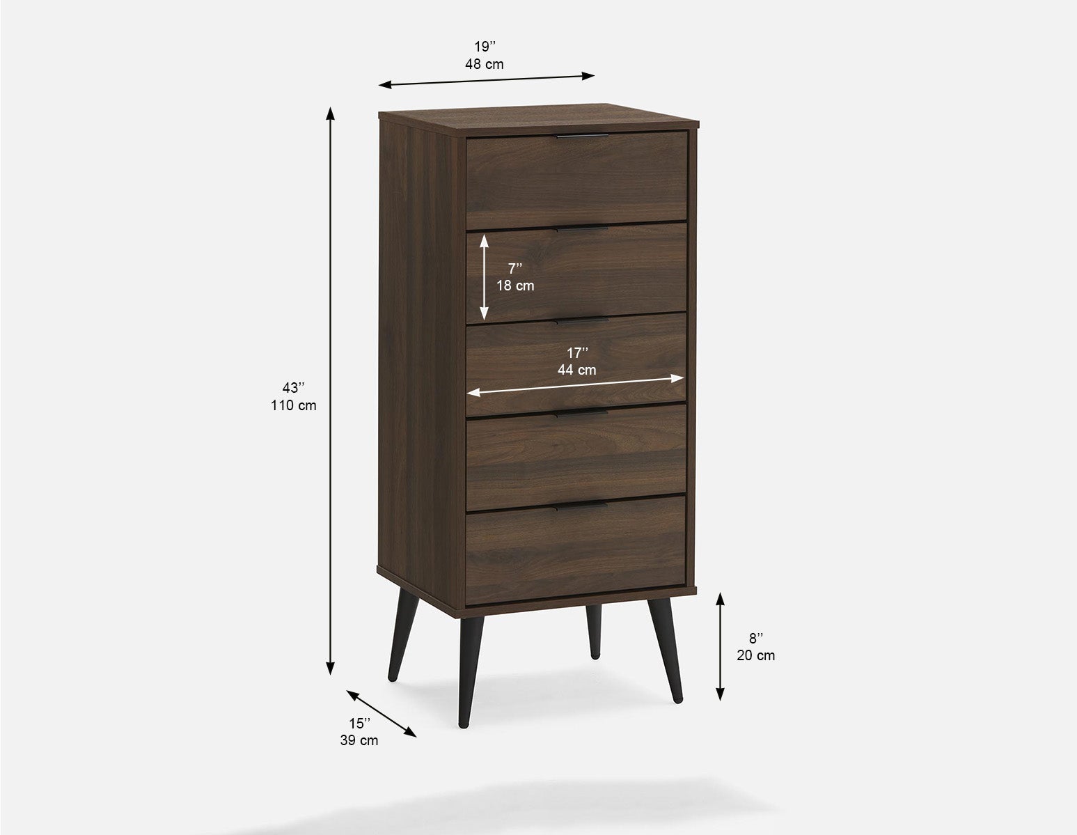NADIA commode 5 tiroirs undefined