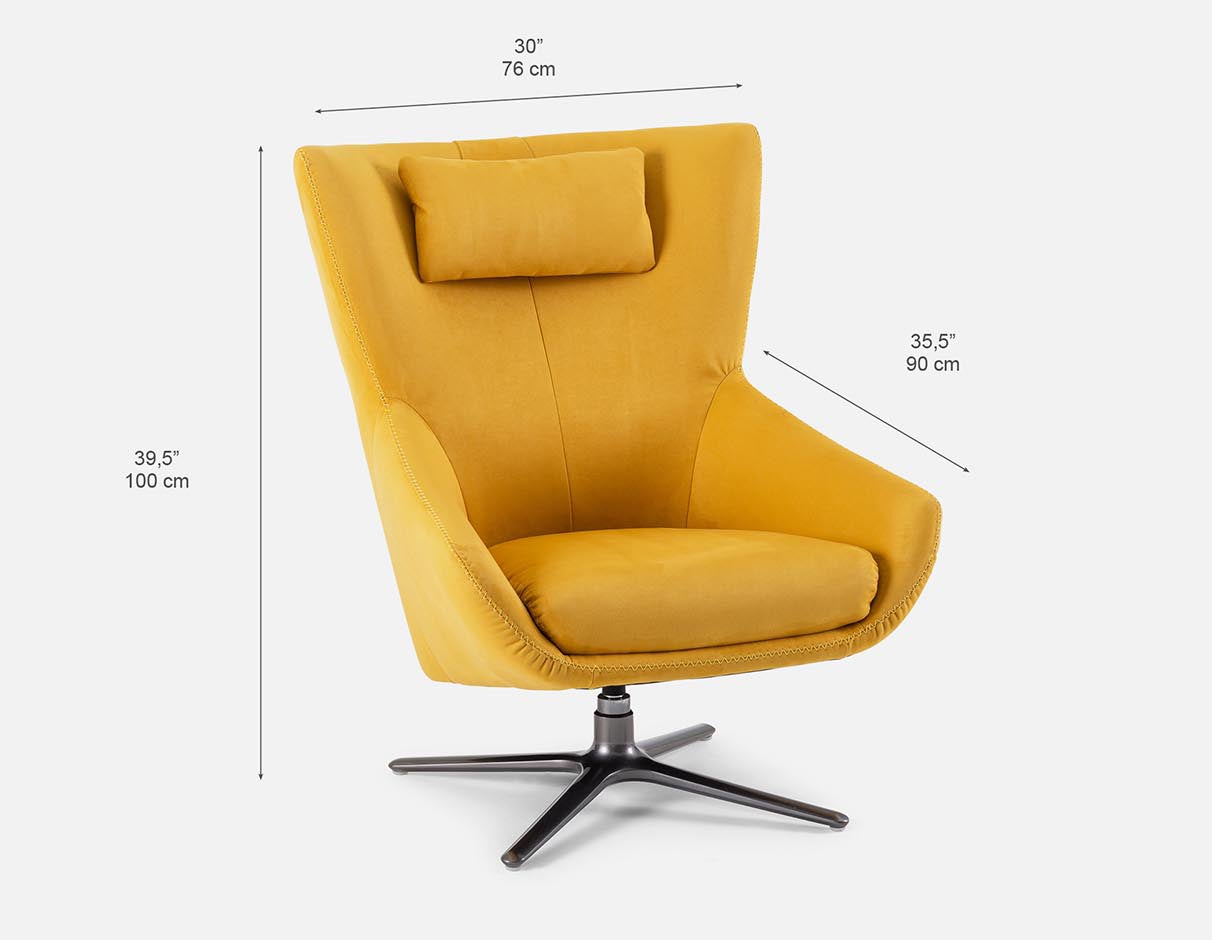 ANITA fauteuil pivotant moderne contemporain undefined