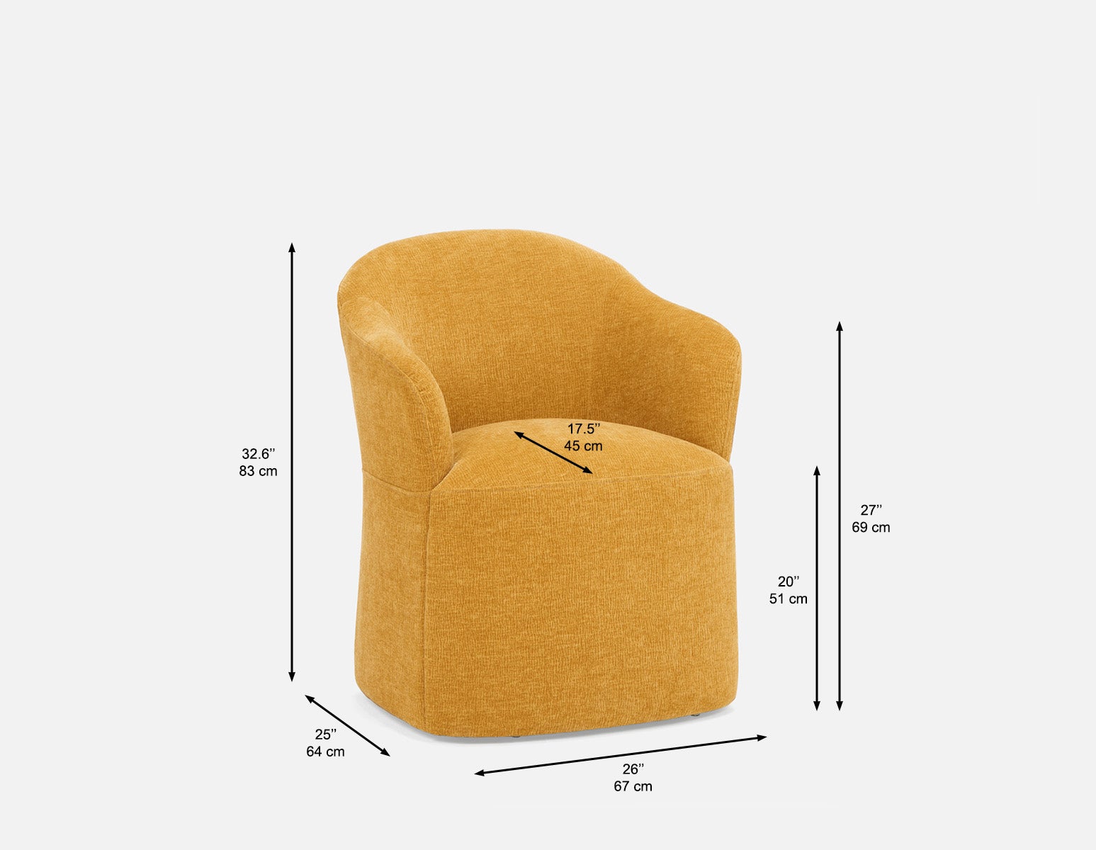 MAGNUS chaise de salle à manger à roulettes undefined