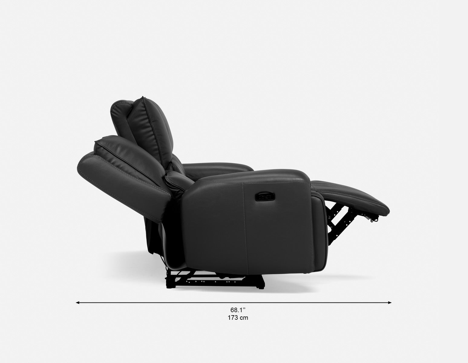 FAOUZI canapé inclinable en cuir contemporain undefined