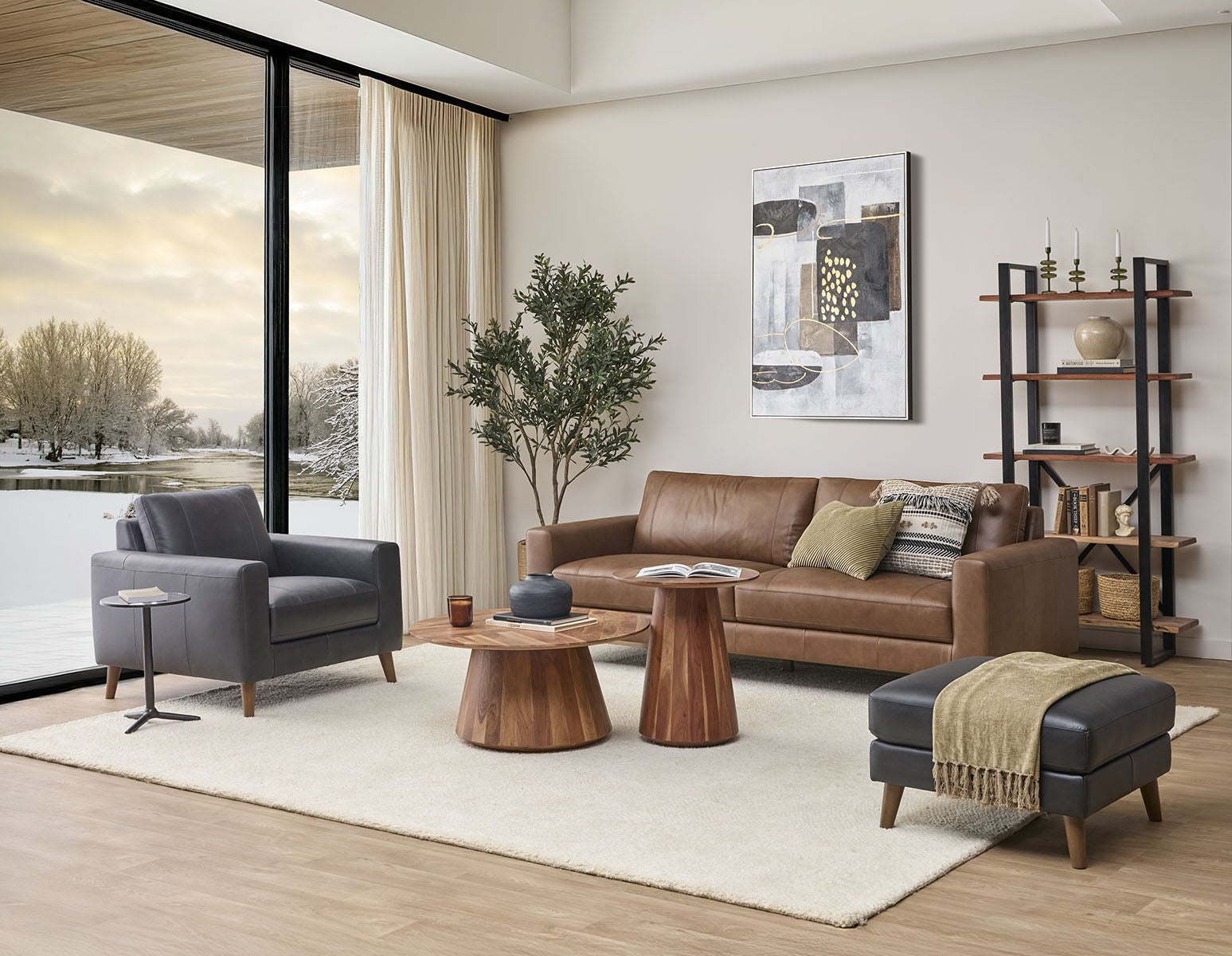 AMARI canapé 3 places classique 100% cuir undefined