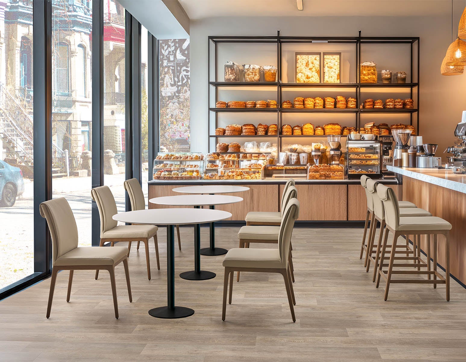 EVA chaise de salle à manger moderne 100% cuir undefined