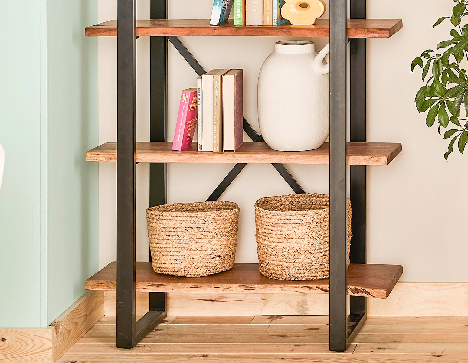 RENO étagère 5 tablettes en bois d'acacia undefined
