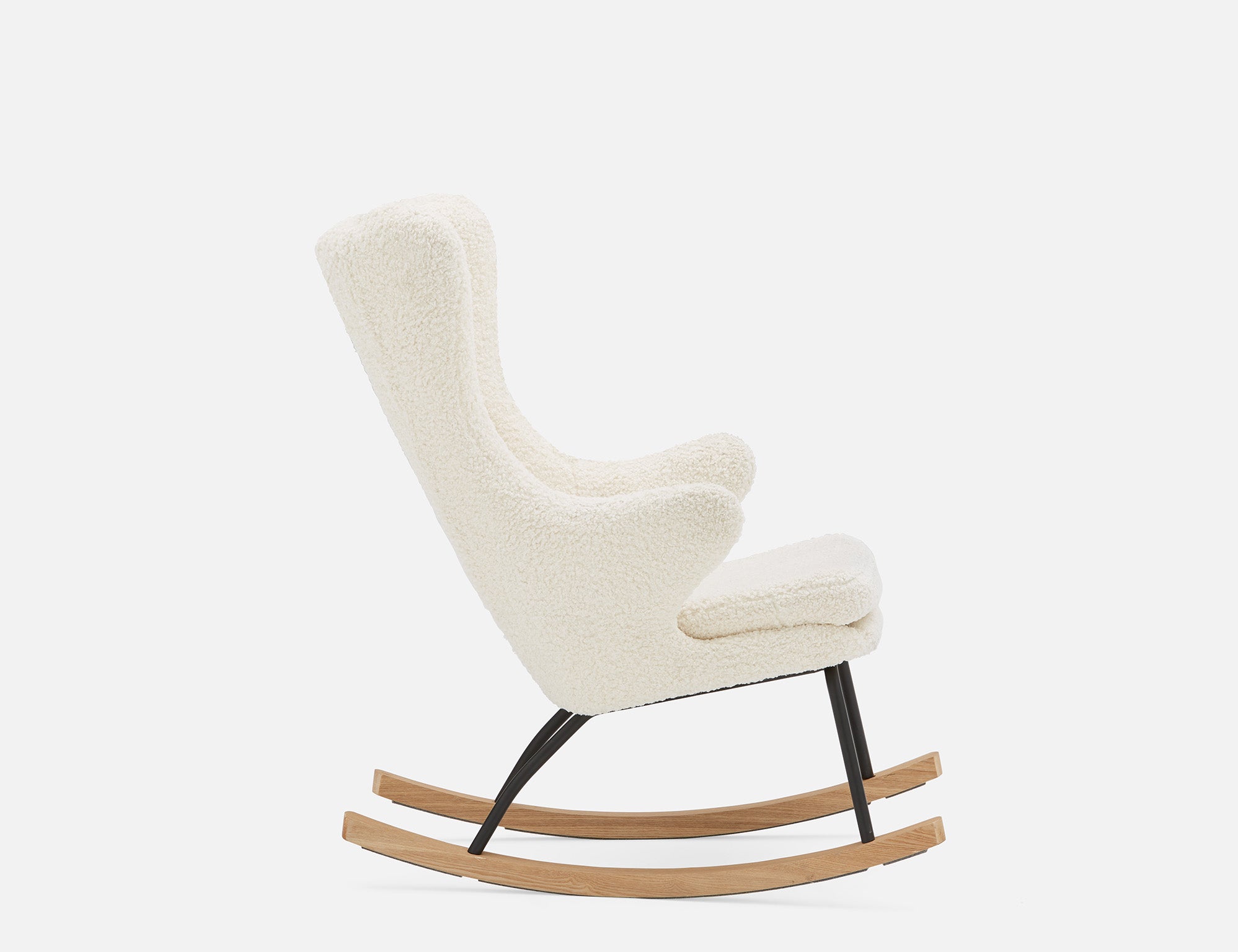 GUYAN fauteuil berçant en fausse laine de mouton undefined