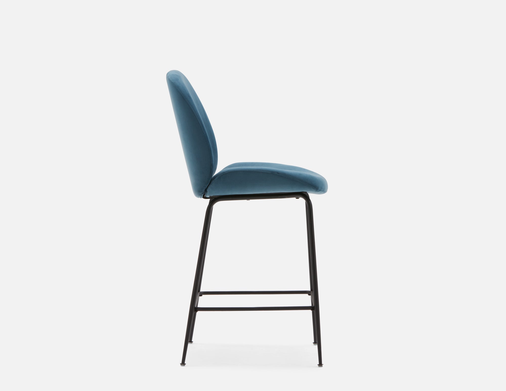 JUDITH tabouret de comptoir en velours avec dossier 68 cm undefined