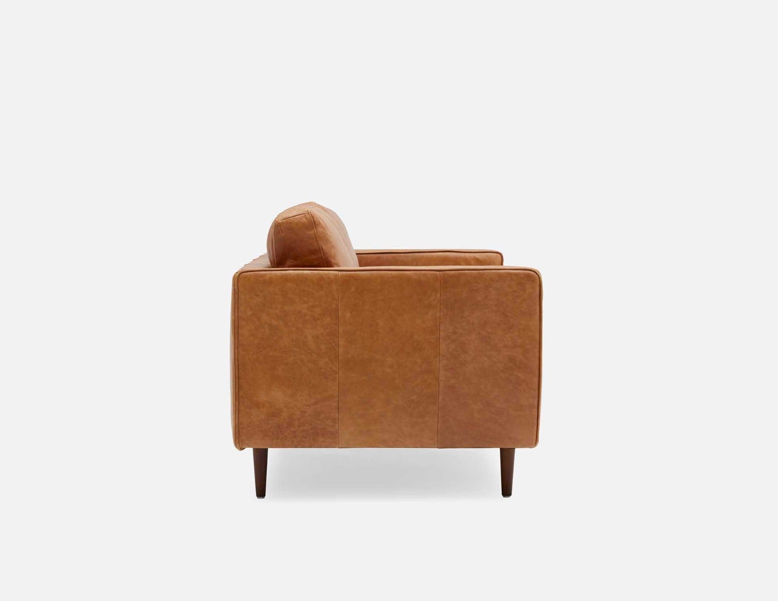 KINSEY canapé 3 places 100 % cuir moderne du milieu du siècle undefined
