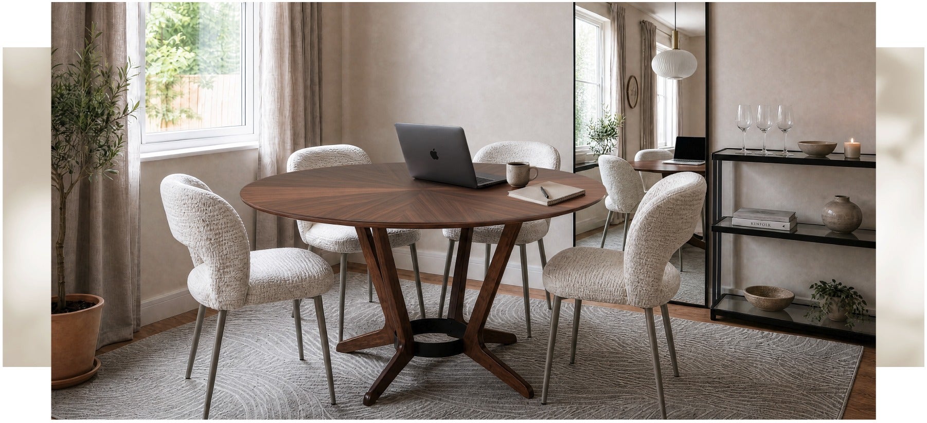 MORELLA table ronde 137 cm