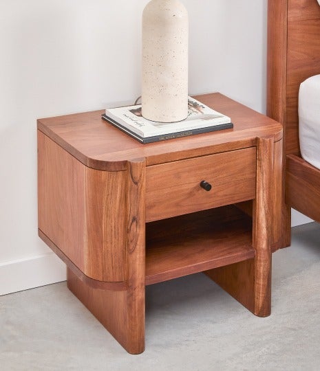MUMBAI table de chevet en bois d'acacia