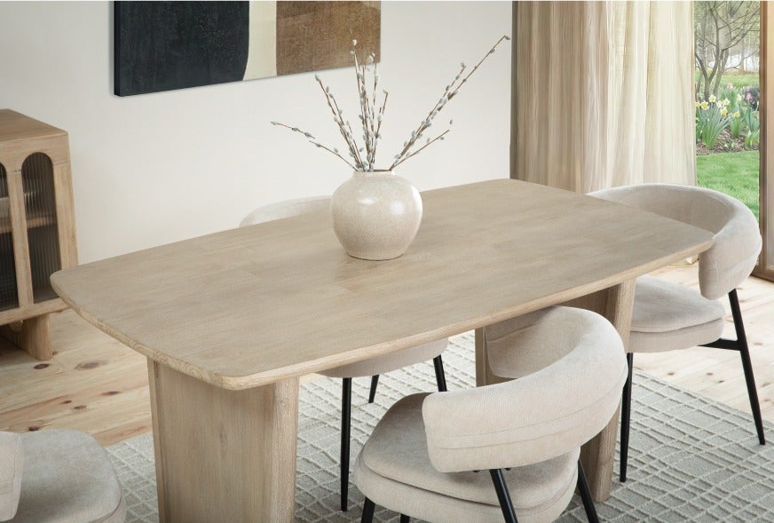 SAHARA table en bois d'acacia 160 cm