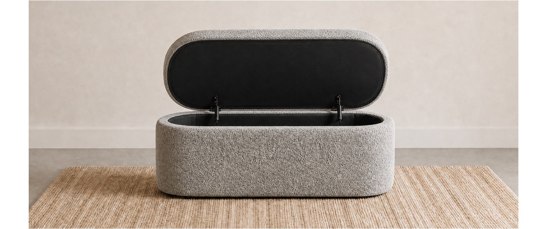 FLORENCE pouf-banc avec rangement