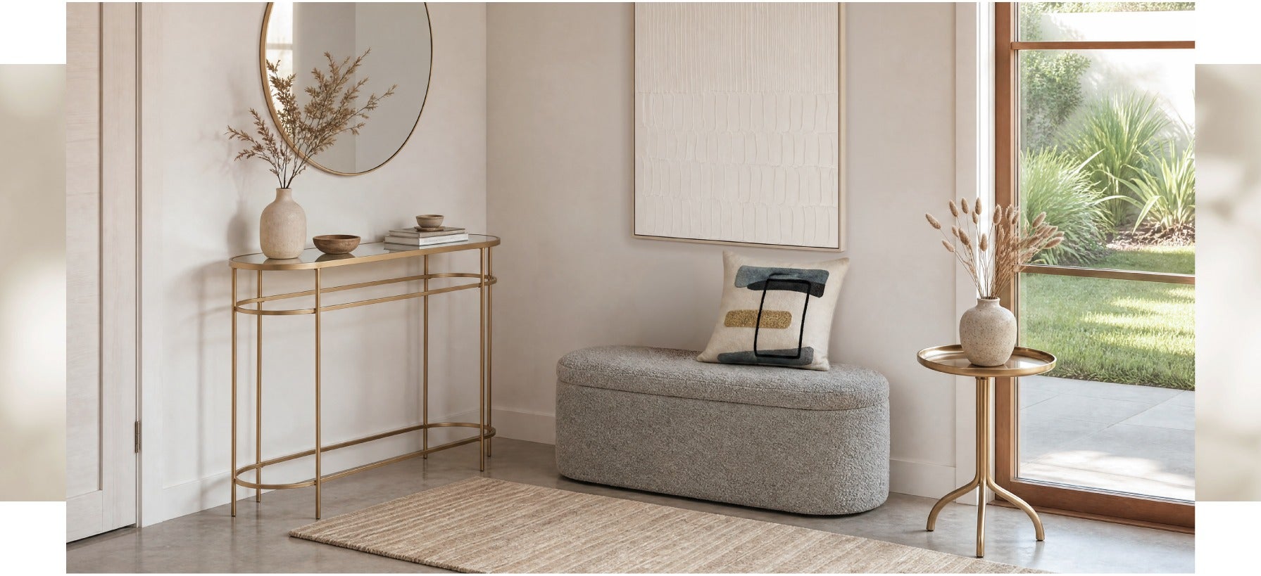 FLORENCE pouf-banc avec rangement
