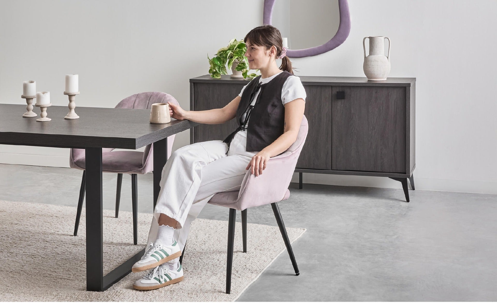 KIERA table de salle à manger 180 cm
