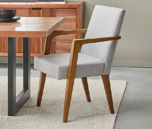 TROY chaise de salle à manger avec accoudoirs