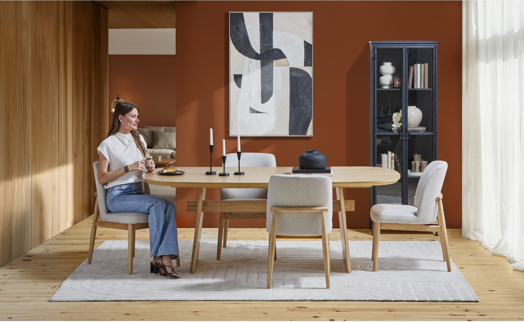 SOLENE table de salle à manger 210 cm