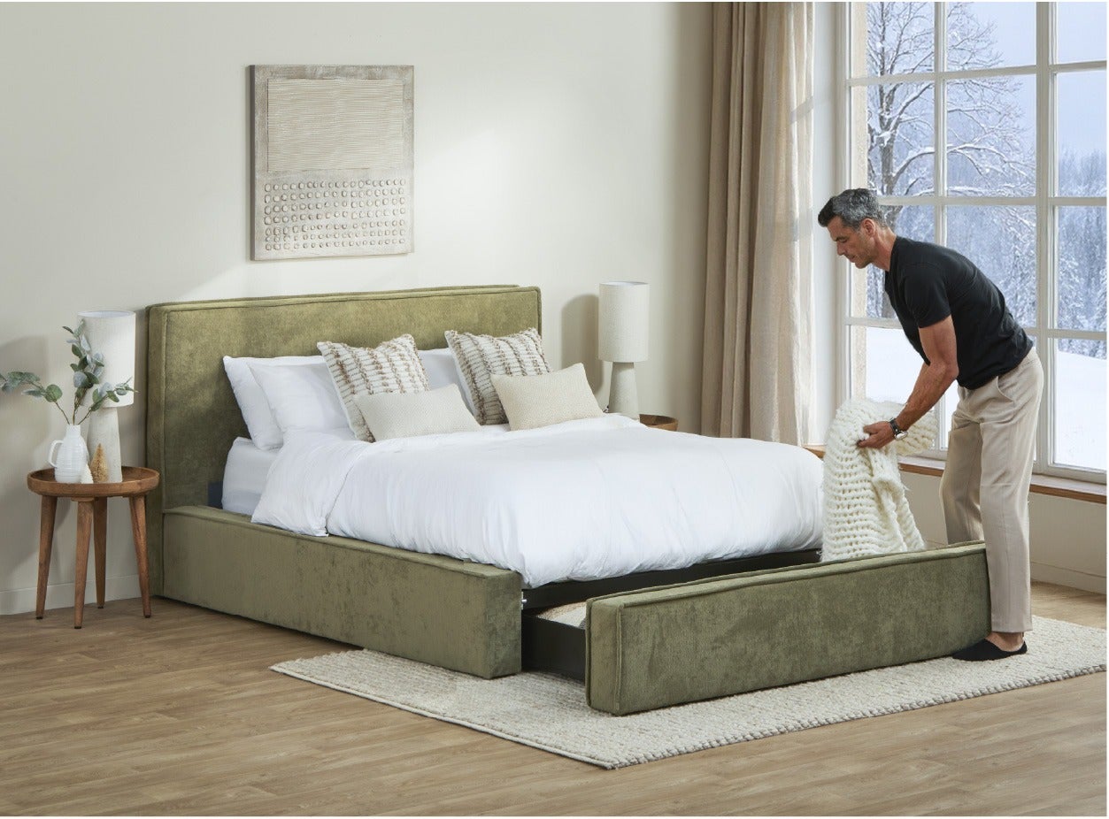 SORGUE grand lit avec rangement